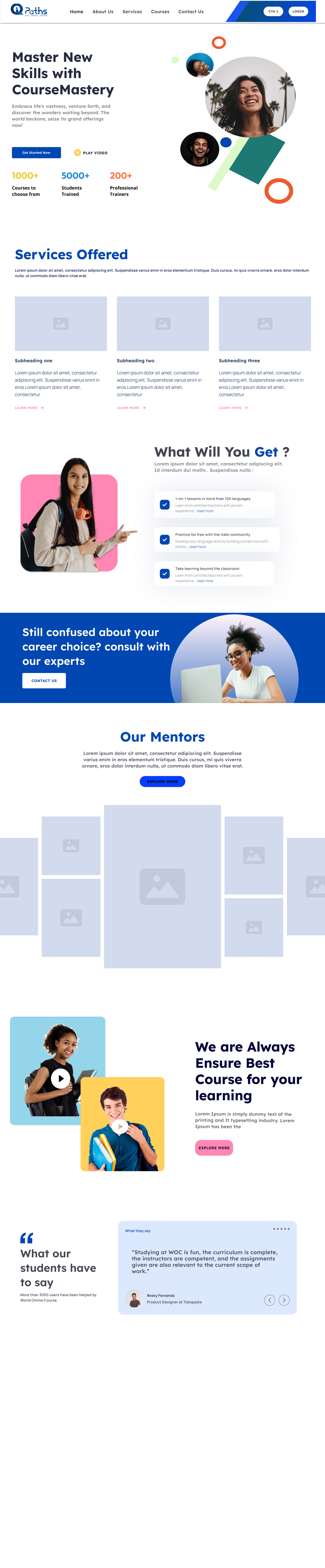 Online Course & Education Platform